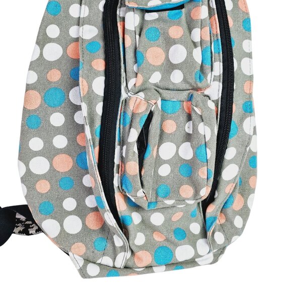 Kavu Rope Sling Bag with Polka Dot Pattern, Multi Pocket, EUC - Picture 3 of 6